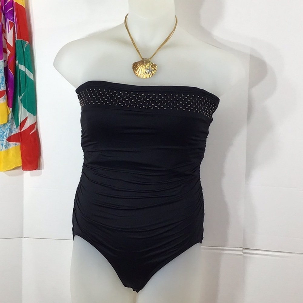 Coco Contours black strapless swimsuit 12
